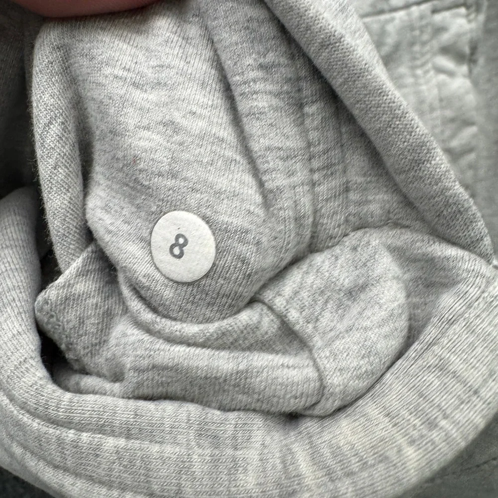 Lululemon‎ Scuba Full Zip Hoodie Women 8 Gray Long Sleeve Athletic Fleece